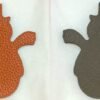 187 Factory Bag Charms Price Orange Togo Leather / Etoupe Epsom Leather Snowman Charm