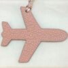 187 Factory Plane Bag Charm Togo Rose Sakura / Epsom Craie
