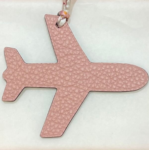 187 Factory Plane Bag Charm Togo Rose Sakura / Epsom Craie
