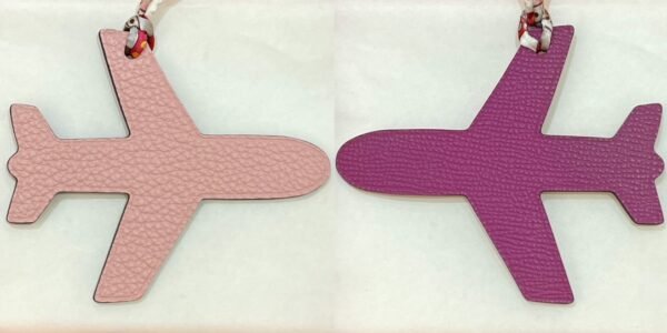 Canada Ottawa 187 Factory Plane Charm Rose Sakura Togo Leather / Rose Purple Epsom