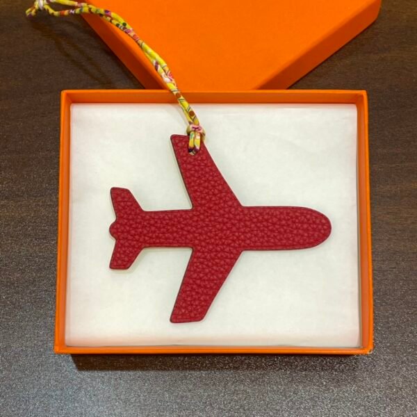 Russia Moscow 187 Factory Togo Rouge Casaque / Epsom Lime Plane Bag Charm