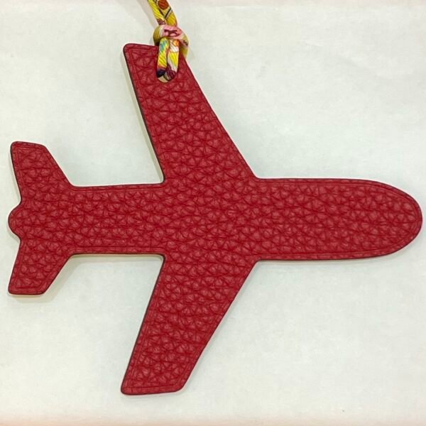 Russia Moscow 187 Factory Togo Rouge Casaque / Epsom Lime Plane Bag Charm