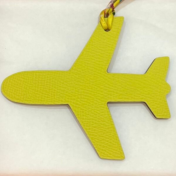 Russia Moscow 187 Factory Togo Rouge Casaque / Epsom Lime Plane Bag Charm