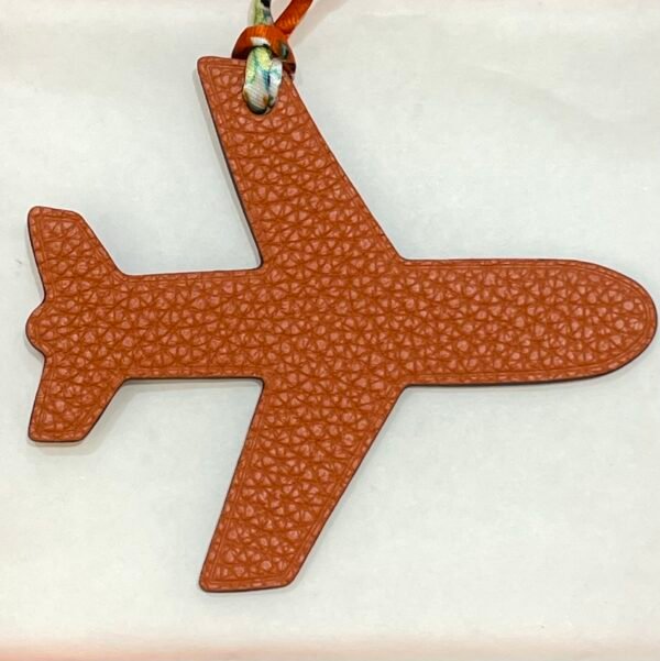 187 Factory Plane Charm Price Orange Togo Leather / Rouge Casaque Epsom Leather