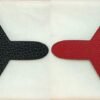 UK London 187 Factory Plane Charm Togo Noir / Epsom Rouge Casaque