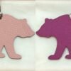 187 Factory Bag Charm Images Brown Bear Charm Rose Sakura Togo / Rose Purple Epsom Leather