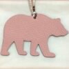 187 Factory Bag Charm Images Brown Bear Charm Rose Sakura Togo / Rose Purple Epsom Leather