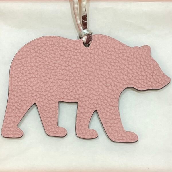 187 Factory Bag Charm Images Brown Bear Charm Rose Sakura Togo / Rose Purple Epsom Leather