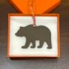 Canada Ottawa 187 Factory Togo Leather Orange / Epsom Leather Etoupe Brown Bear Charm