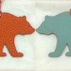 187 Factory Bag Charm Images Togo Feu Orange / Epsom Blue Atoll Brown Bear Charm