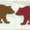 Taiwan 187 Factory Brown Bear Charm Gold Togo Leather / Epsom Leather Rouge Casaque
