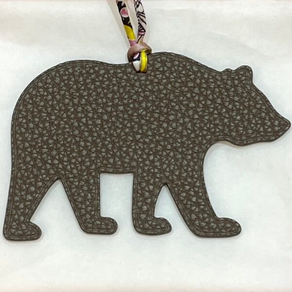 187 Factory Brown Bear Charm Price Togo Leather Etoupe / Epsom Leather Violet