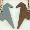 187 Factory Bag Charms Blue Lin Epsom Leather / Gold Togo Leather Paper Crane Charm