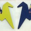 UK London 187 Factory Paper Crane Charm Lime Epsom Leather / Dark Blue Togo Leather