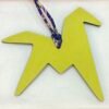 UK London 187 Factory Paper Crane Charm Lime Epsom Leather / Dark Blue Togo Leather