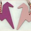 187 Factory Paper Crane Bag Charms Epsom Leather Rose Purple / Togo Rose Sakura