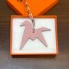 187 Factory Paper Crane Bag Charms Epsom Leather Rose Purple / Togo Rose Sakura