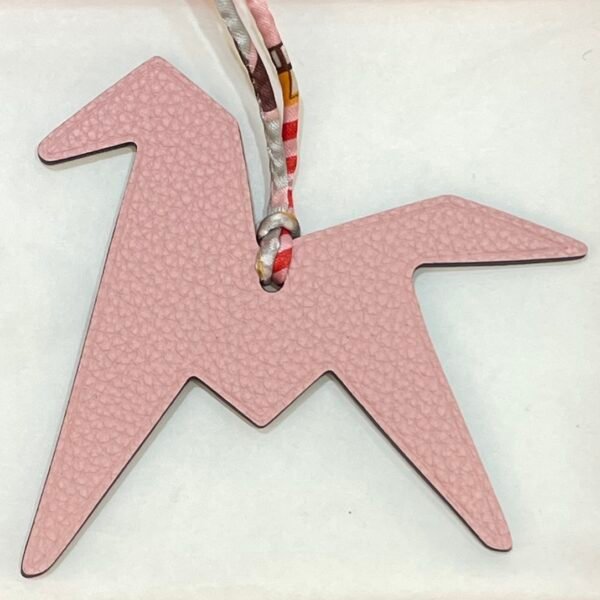 187 Factory Paper Crane Bag Charms Epsom Leather Rose Purple / Togo Rose Sakura