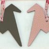 UAE Dubai 187 Factory Paper Crane Charm Epsom Leather Etoupe / Togo Leather Rose Eglantine