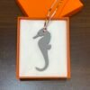 187 Factory Bag Charms Price Seahorse Charms Epsom Crevette / Togo Blue Zephyr