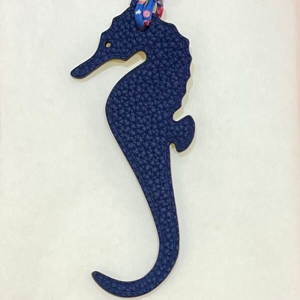 Canada Toronto 187 Factory Seahorse Charm Epsom Lime / Togo Deep Blue