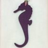 187 Factory Bag Charm Price Malachite Epsom / Violet Togo Seahorse Charm