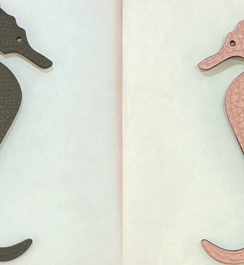 UAE Dubai 187 Factory Epsom Etoupe / Togo Rose Sakura Seahorse Charms