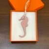 UAE Dubai 187 Factory Epsom Etoupe / Togo Rose Sakura Seahorse Charms