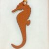 187 Factory Seahorse Charm Images Epsom Leather Etoupe / Togo Leather Orange