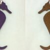 187 Factory Seahorse Charm Violet Epsom Leather / Gold Togo Leather