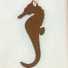 187 Factory Seahorse Charm Violet Epsom Leather / Gold Togo Leather