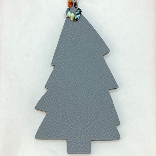 UK London 187 Factory Pine Tree Charm Blue Lin Epsom Leather / Gold Togo Leather