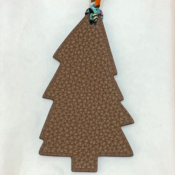 UK London 187 Factory Pine Tree Charm Blue Lin Epsom Leather / Gold Togo Leather