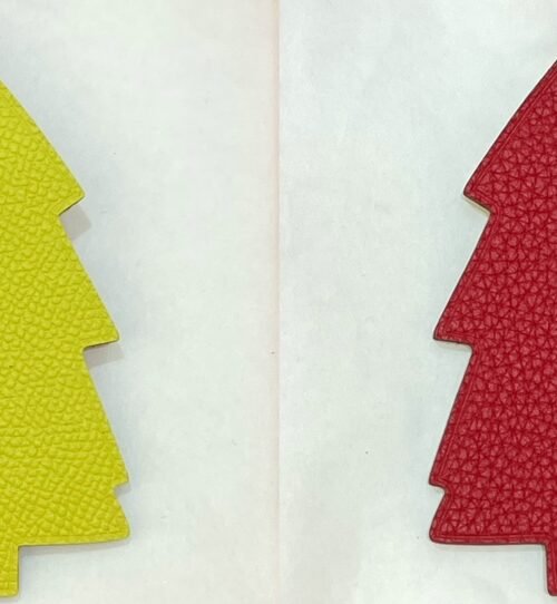 187 Factory Epsom Lime / Togo Rouge Casaque Pine Tree Charm Images