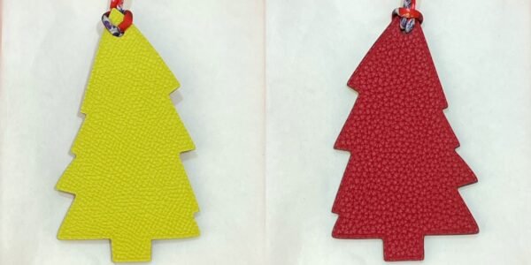 187 Factory Epsom Lime / Togo Rouge Casaque Pine Tree Charm Images