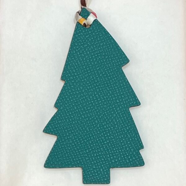 187 Factory Bag Charm Images Pine Tree Charm Epsom Malachite / Togo Orange