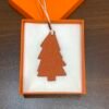 187 Factory Bag Charm Images Pine Tree Charm Epsom Malachite / Togo Orange