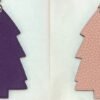 187 Factory Epsom Violet / Togo Leather Rose Eglantine Pine Tree Charm