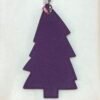 187 Factory Epsom Violet / Togo Leather Rose Eglantine Pine Tree Charm
