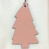 187 Factory Epsom Violet / Togo Leather Rose Eglantine Pine Tree Charm