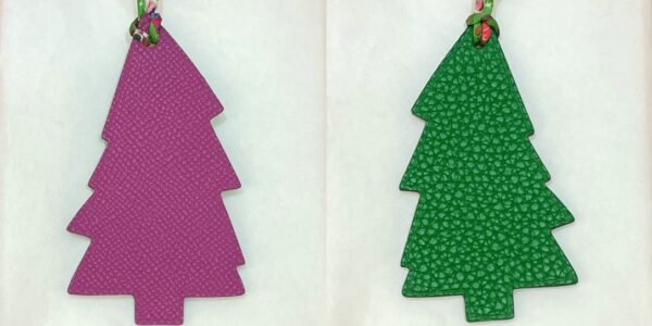 Canada Ottawa 187 Factory Pine Tree Charm Epsom Rose Purple / Togo Vert Bamboo