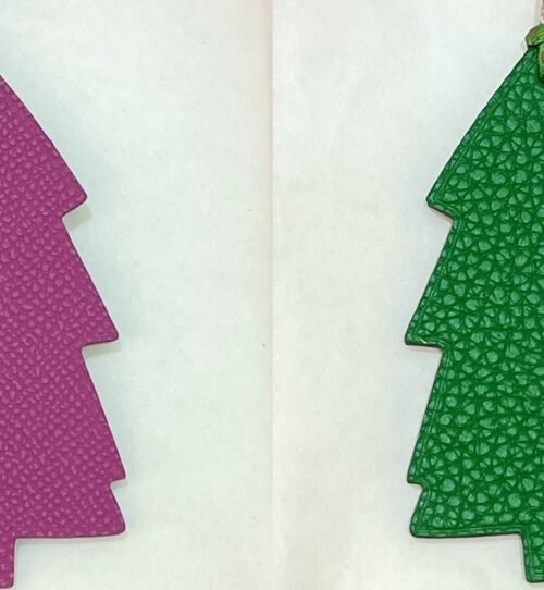 Canada Ottawa 187 Factory Pine Tree Charm Epsom Rose Purple / Togo Vert Bamboo