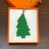 Canada Ottawa 187 Factory Pine Tree Charm Epsom Rose Purple / Togo Vert Bamboo
