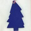 187 Factory Pine Tree Bag Charm Epsom Blue Electric / Togo Vert Cypres