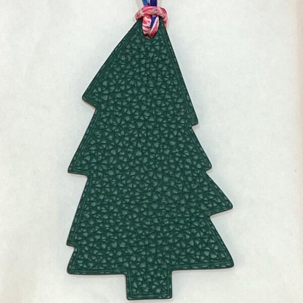 187 Factory Pine Tree Bag Charm Epsom Blue Electric / Togo Vert Cypres