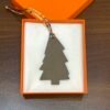 187 Factory Pine Tree Charm Epsom Leather Etoupe / Togo Leather Orange
