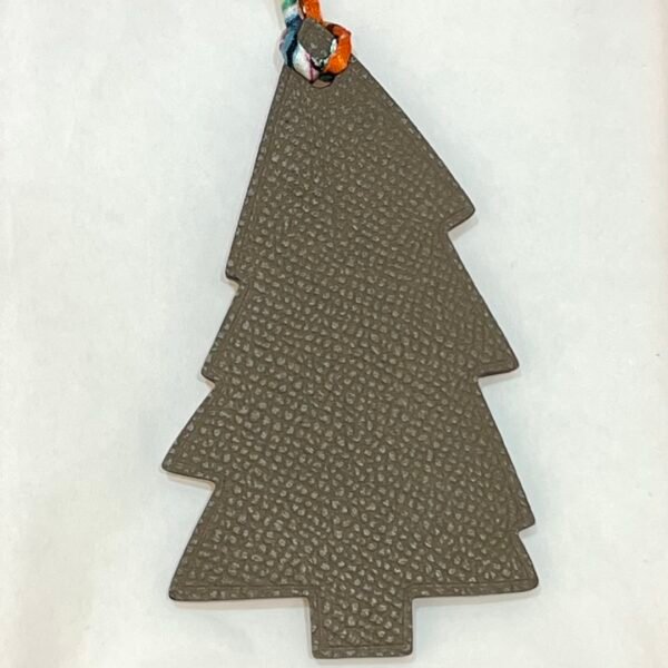 187 Factory Pine Tree Charm Epsom Leather Etoupe / Togo Leather Orange