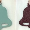 187 Factory Bell Bag Charm Price Epsom Blue Atoll / Togo Dark Coffee