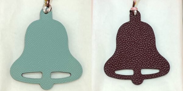 187 Factory Bell Bag Charm Price Epsom Blue Atoll / Togo Dark Coffee