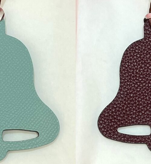 187 Factory Bell Bag Charm Price Epsom Blue Atoll / Togo Dark Coffee